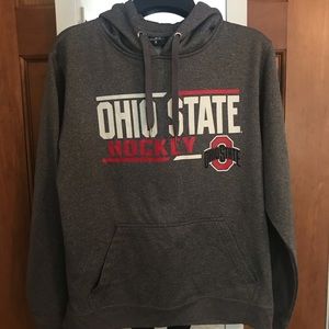 Gray Ohio State Hockey Sweatshirt